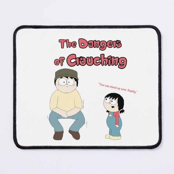 Item preview, The Dangers of Crouching designed and sold by arlindixon.