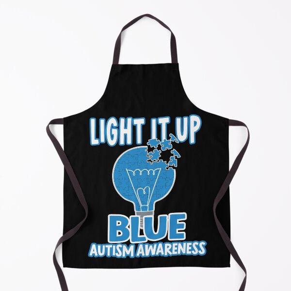 Item preview, Light It Up Blue Autism awareness wear blue ribbon puzzle pieces designed and sold by MoohAs.