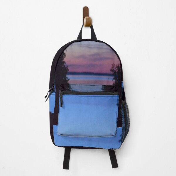 Item preview, Sunset and lake between two trees designed and sold by enchantedvibes.