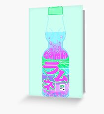 Vaporwave Ramune Greeting Card