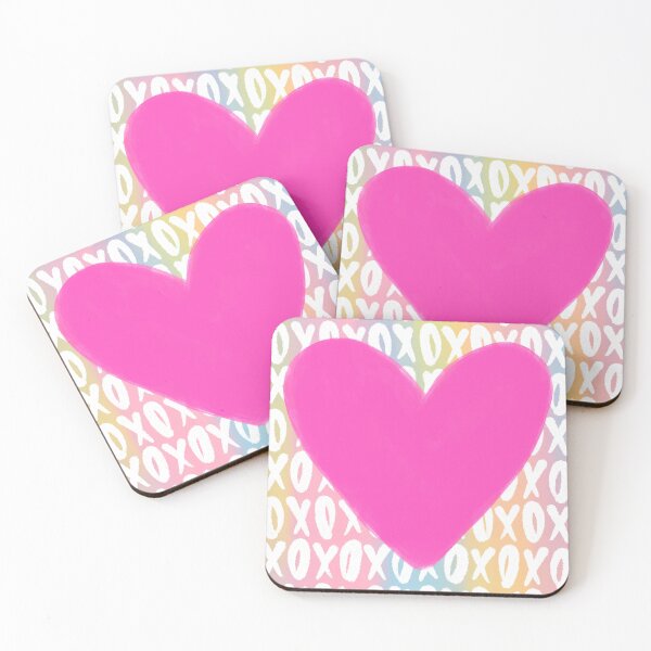 Item preview, Preppy rainbow xoxo heart designed and sold by mollsdesignss.