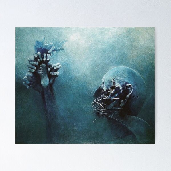 Item preview, Untitled (Prayer), by Zdzisław Beksiński designed and sold by JustContemplate.