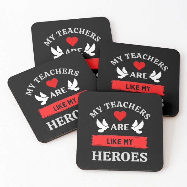 Item preview, My Teachers Are Like My Heroes The Best Teacher Red Design designed and sold by BestTeacher.