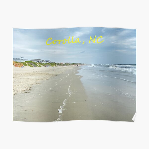 "Corolla Beach North Carolina Low tide" Poster for Sale by MVdirector
