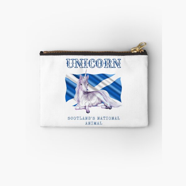 Item preview, Unicorn Scotlands National Animal w/ Scottish Flag designed and sold by bayberrygal.