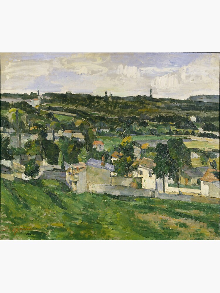 Stolen Art - View of Auvers-sur-Oise by Paul Cezanne by podartist