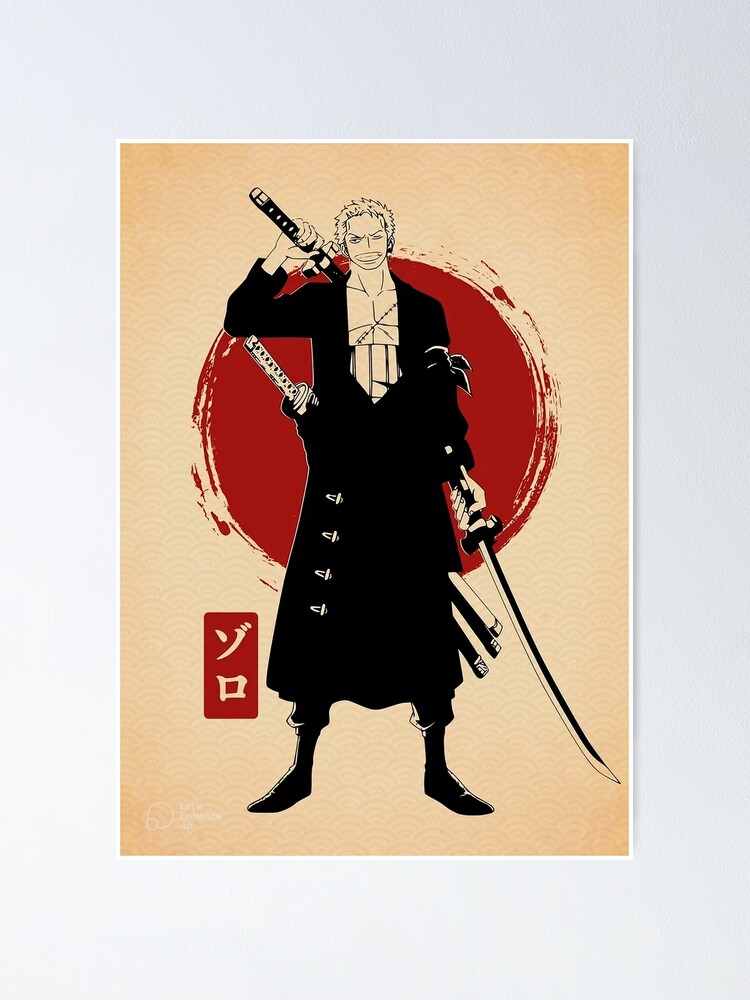 Zoro One Piece Netflix Live Action Poster print