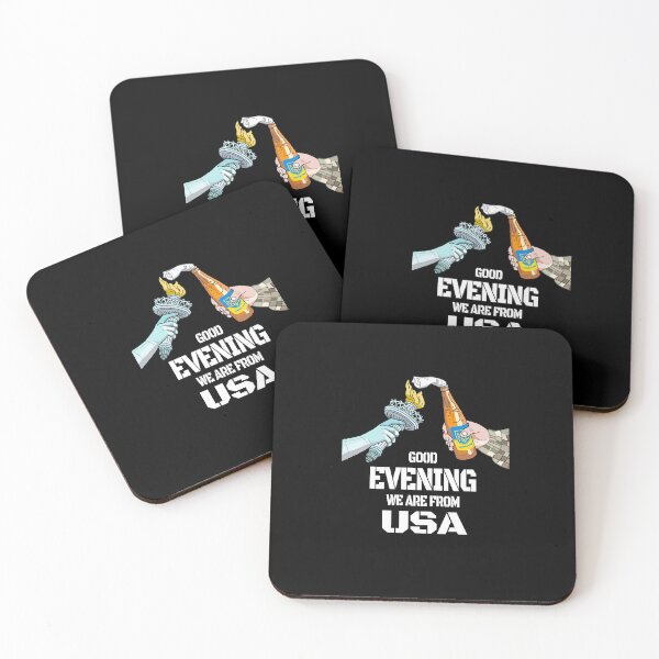 Item preview, America Ukraine US Flag Symbol Good Evening We are From USA designed and sold by Aide.