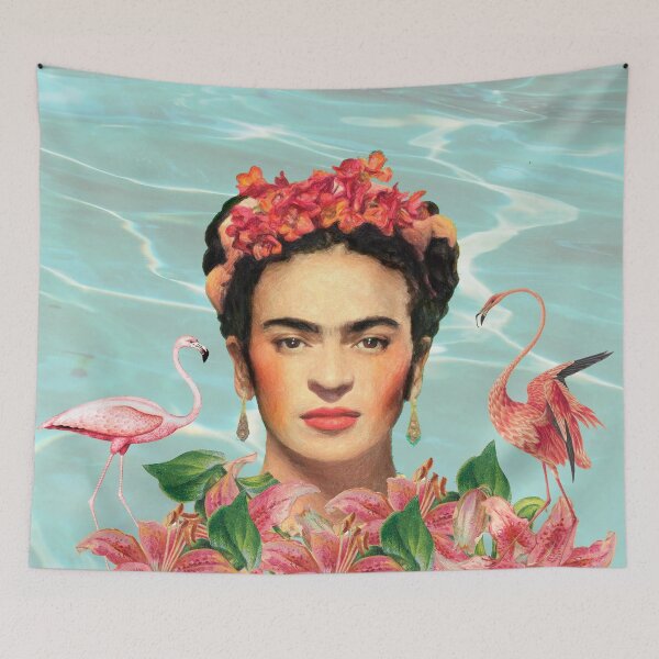 Item preview, Frida Kahlo Flamingos designed and sold by Muycote.
