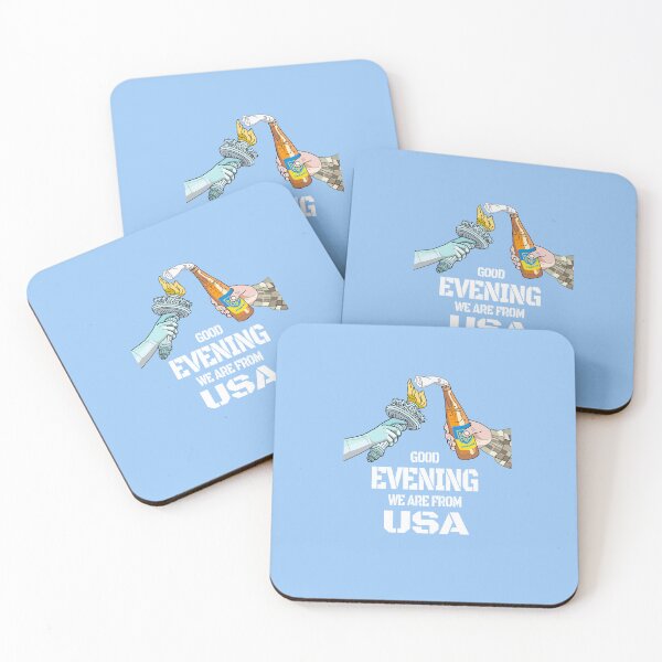 Item preview, America Ukraine US Flag Symbol Good Evening We are From USA designed and sold by Aide.