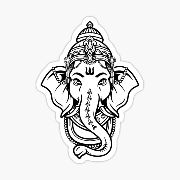 Hindu God Ganesha Ganapati Stock Illustration - Download Image Now - Ganesha,  Logo, Abstract - iStock