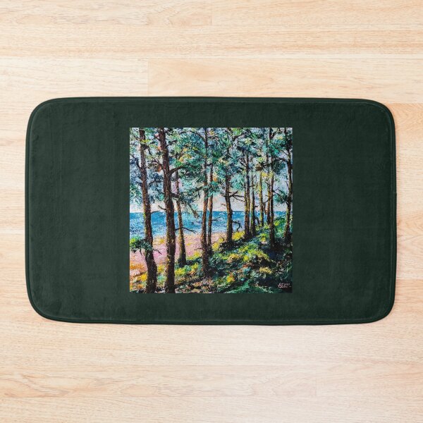 Item preview, Seascape with pines. Baltic Sea. Oil painting by Marina Daniluka designed and sold by MariDaniArt.
