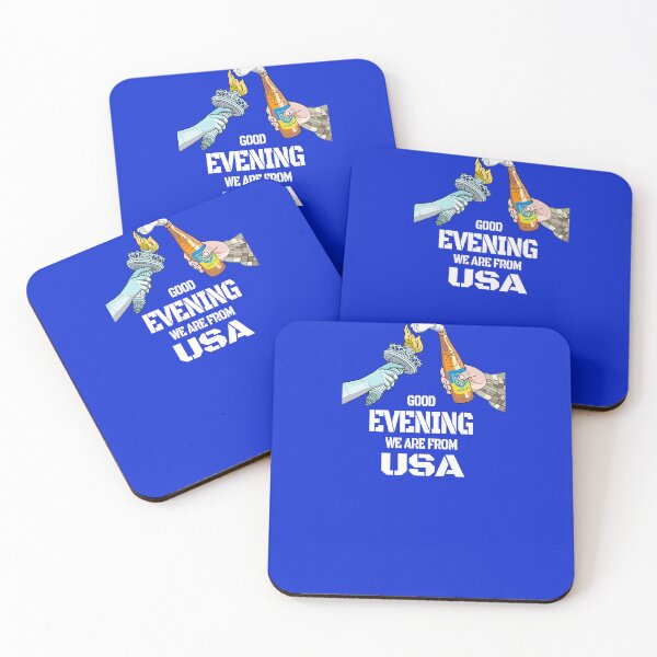 Item preview, America Ukraine US Flag Symbol Good Evening We are From USA designed and sold by Aide.