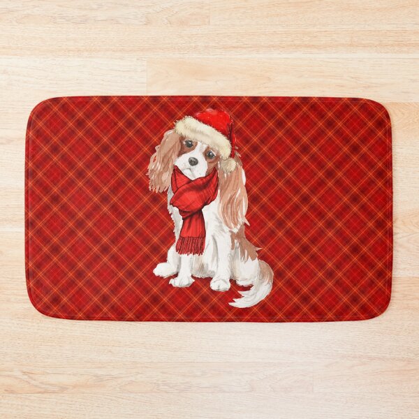 Item preview, Cavalier King Charles Spaniel Christmas Dog designed and sold by SalonOfArt.