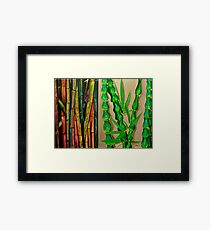 Bamboo Canes Diptych Framed Print