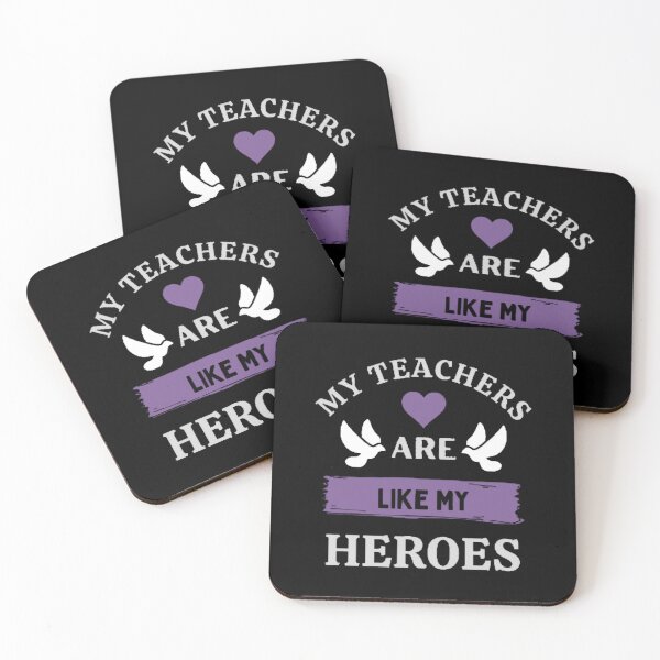 Item preview, My Teachers Are Like My Heroes The Best Teacher Purple Design designed and sold by BestTeacher.