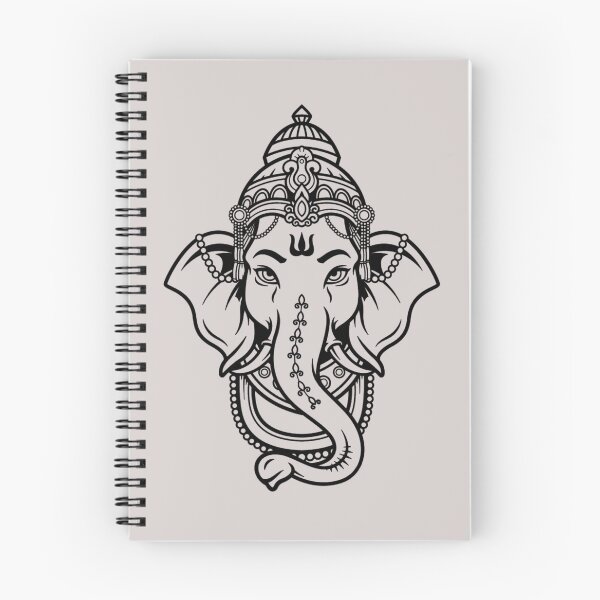 Item preview, Lord Ganesh Black and White Happy Ganesh Chaturthi designed and sold by tanabe.
