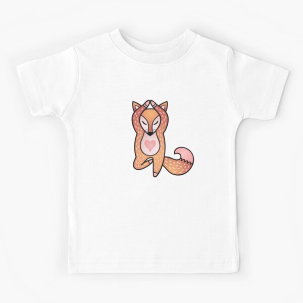 Cute And Fat Fox Fox Yoga Kids T Shirt By Salomemika Redbubble - roblox fat t shirt