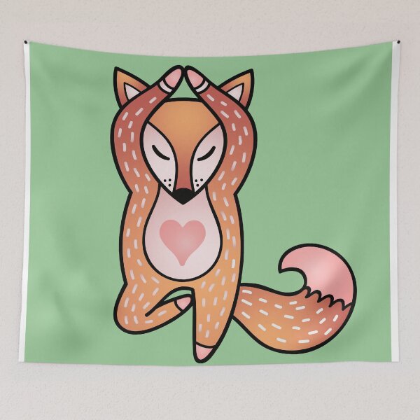 Item preview, Cute And Fat Fox - Fox Yoga  designed and sold by salomemika.