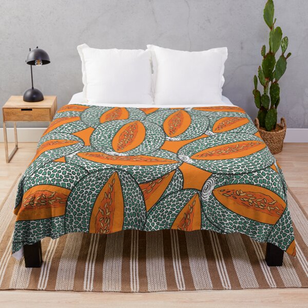 Item preview, Pattern with textured caribbean melons designed and sold by hmorena.