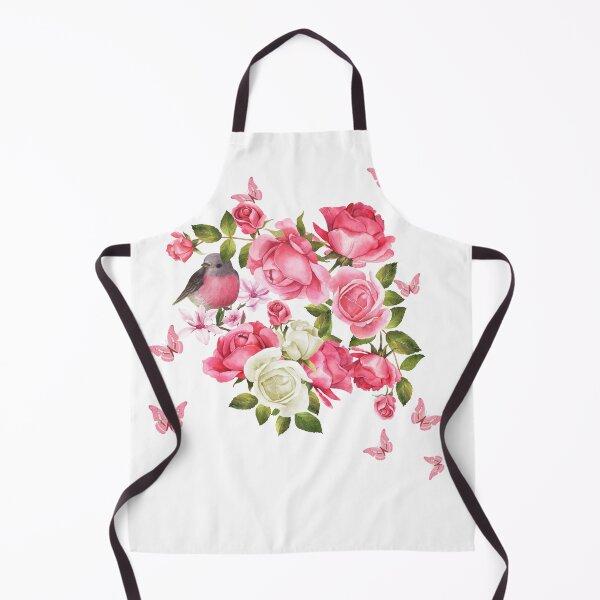 Item preview, Pink and White Roses With Butterflies designed and sold by tomorrowsart.