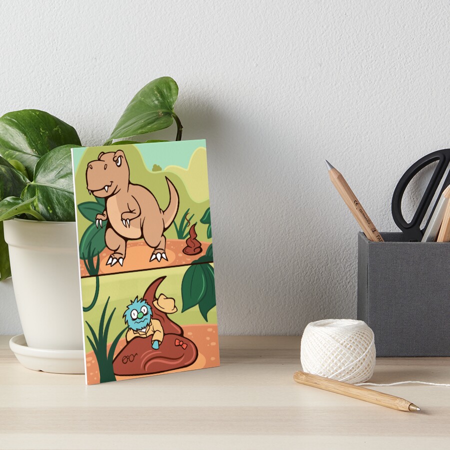 Professor T Rex Poop Art Board Print For Sale By Protectedtower Professor T Rex Poop Art Board Print For Sale By Protectedtower
