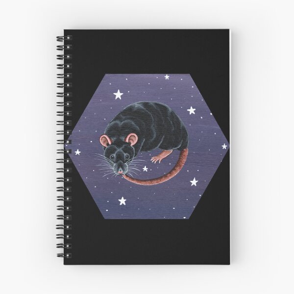 Item preview, Black Rat with Stars designed and sold by WolfySilver.