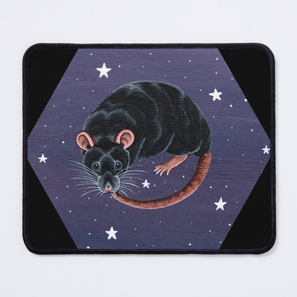 Item preview, Black Rat with Stars designed and sold by WolfySilver.
