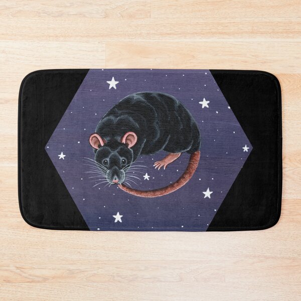 Item preview, Black Rat with Stars designed and sold by WolfySilver.