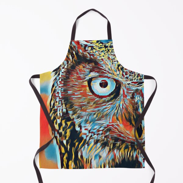 Item preview, Urban Pop Art Portrait Great Horned Owl Bird Face designed and sold by TheWildFlix.