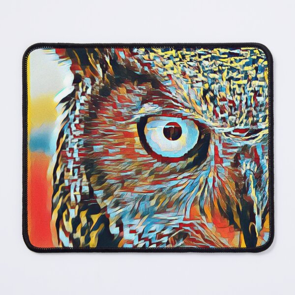 Item preview, Urban Pop Art Portrait Great Horned Owl Bird Face designed and sold by TheWildFlix.