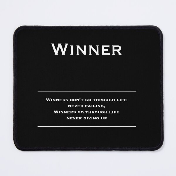 Item preview, Winner - Motivational Inspirational Corporate Office Wall Art Black and White T-Shirt designed and sold by Read This Already.