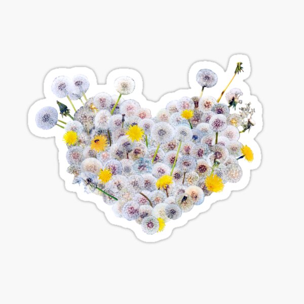 Heart (Dandelions) Sticker