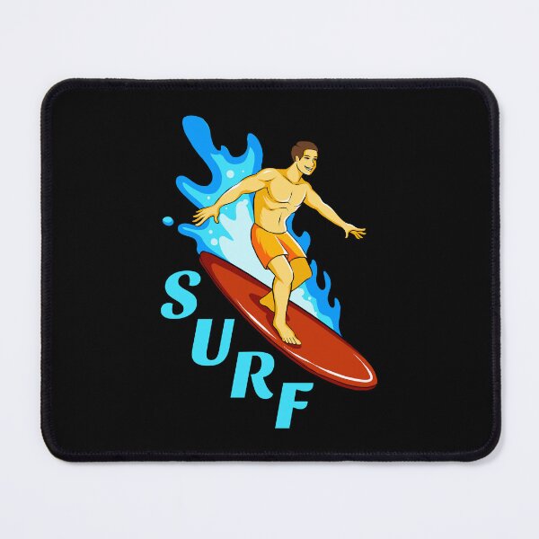 Item preview, Surf Surfer with a Surfboard Surfing a Wave in the Sea designed and sold by joseartgel.