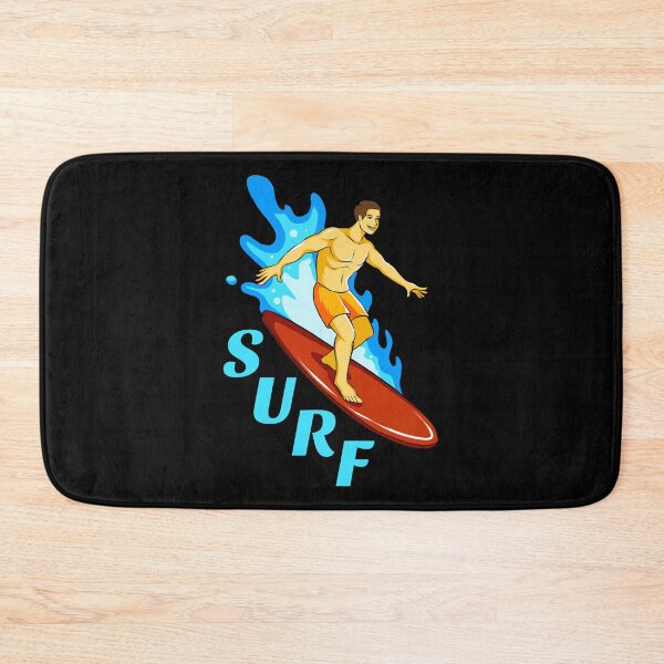 Item preview, Surf Surfer with a Surfboard Surfing a Wave in the Sea designed and sold by joseartgel.