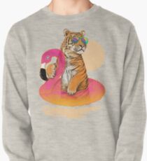 Chillin, Flamingo Tiger Pullover