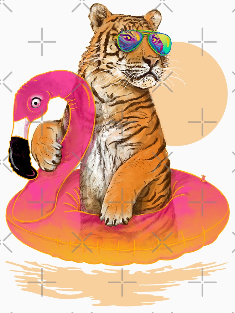 Chillin, Flamingo Tiger by 38Sunsets