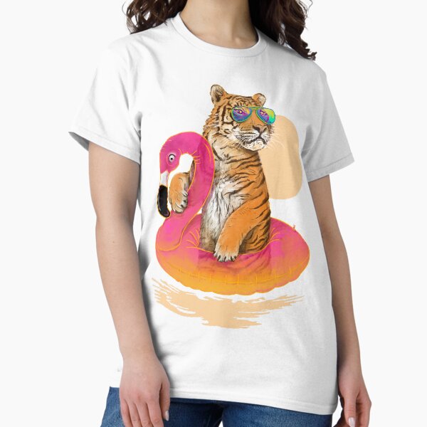 Item preview, Chillin, Flamingo Tiger designed and sold by 38Sunsets.