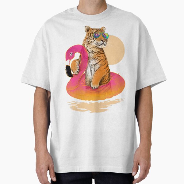 Item preview, Chillin, Flamingo Tiger designed and sold by 38Sunsets.