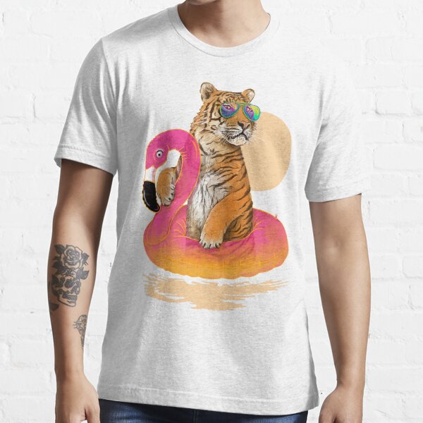 Chillin, Flamingo Tiger Essential T-Shirt