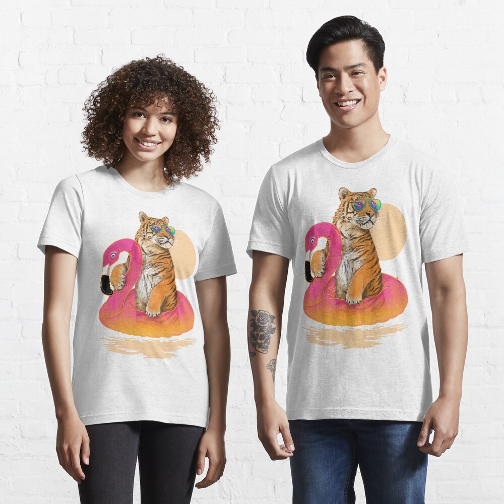 Chillin, Flamingo Tiger Essential T-Shirt
