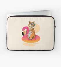 Chillin, Flamingo Tiger Laptop Sleeve
