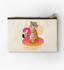 Chillin, Flamingo Tiger Studio Pouch