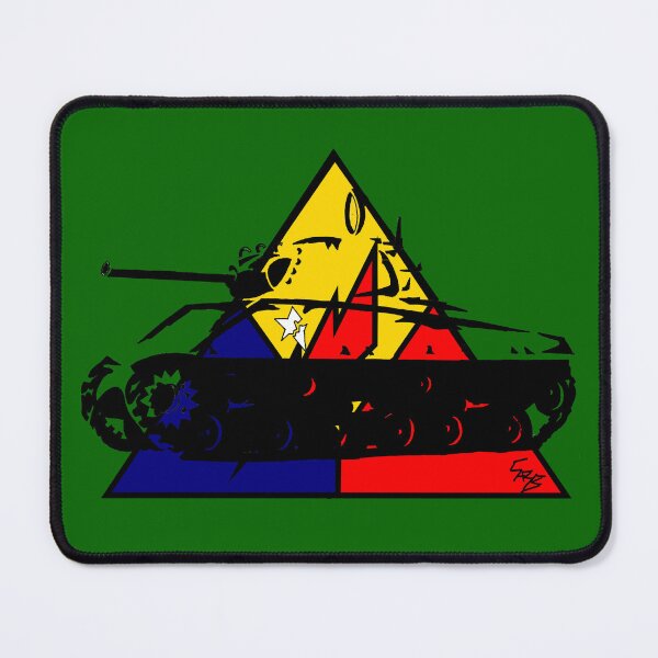 Item preview, Sherman M4 WW2 Tank with Military Armoured Division Insignia designed and sold by Artomobiles.