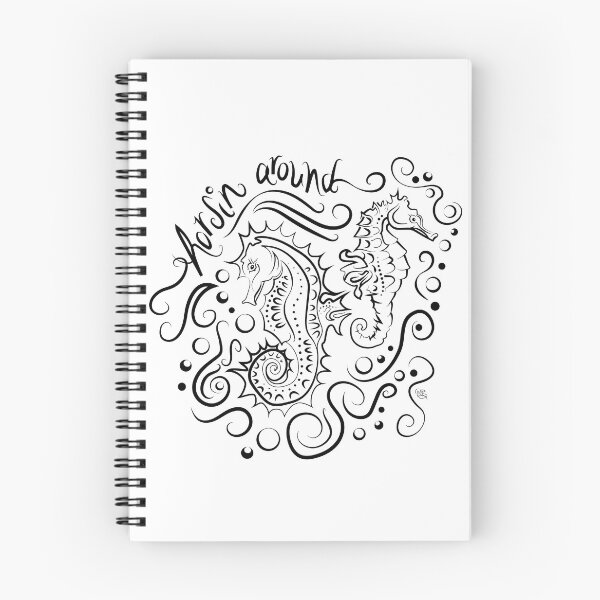 Item preview, Horsing around illustration | seahorse | horsin' around | Sea drawing designed and sold by NSoulliardArt.