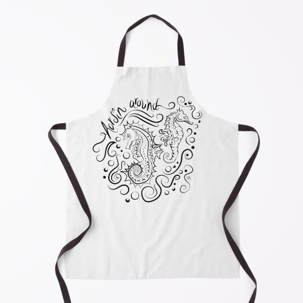 Item preview, Horsing around illustration | seahorse | horsin' around | Sea drawing designed and sold by NSoulliardArt.