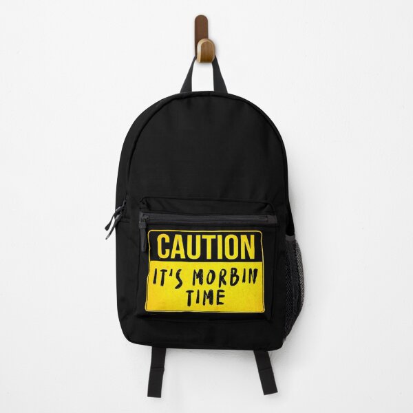Item preview, CAUTION, It's Morbin Time (Funny Warning Sign - Road Sign Board - Viral Meme Quote) designed and sold by SassyClassyMe.
