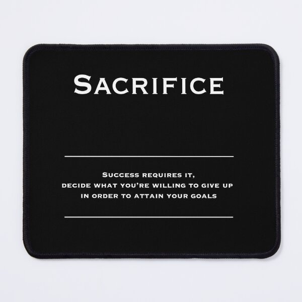 Item preview, Sacrifice - Motivational Inspirational Corporate Office Wall Art Black and White T-Shirt designed and sold by Read This Already.