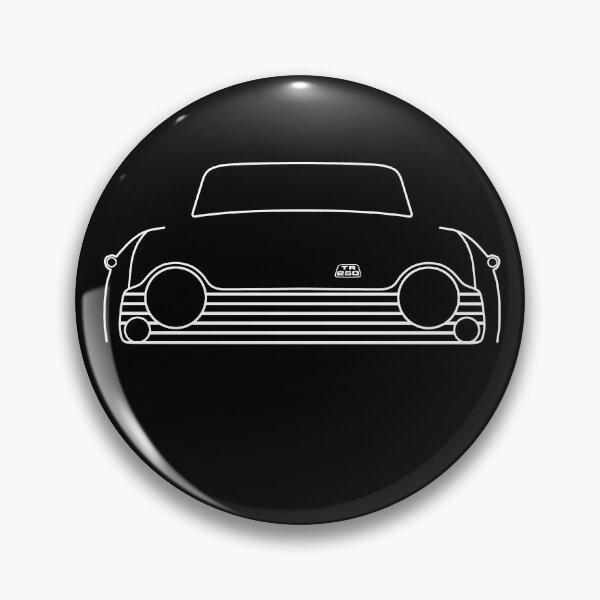 Artikelvorschau, Triumph TR250 1960er Jahre britische Oldtimer-Umrissgrafik (weiß) entworfen und verkauft von soitwouldseem.