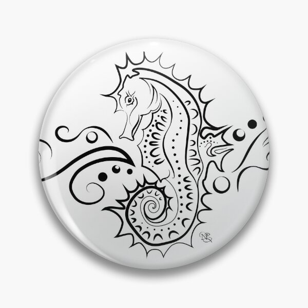Item preview, Seahorse 1 | Digital illustration | seahorse | horsin' around | Sea drawing designed and sold by NSoulliardArt.